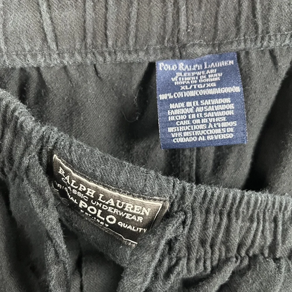 Polo Ralph Lauren Men's Black Pajama Pants XL